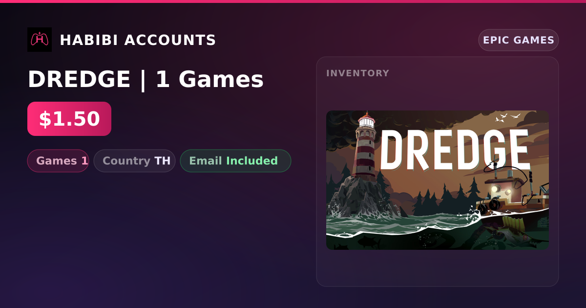 DREDGE | 1 Games — HabibiAccounts