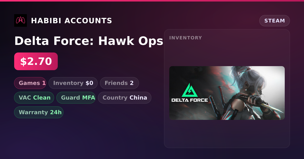 Delta Force: Hawk Ops — HabibiAccounts