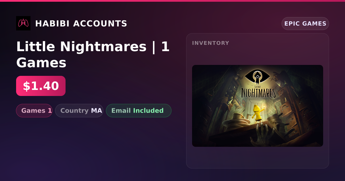 Little Nightmares | 1 Games — HabibiAccounts