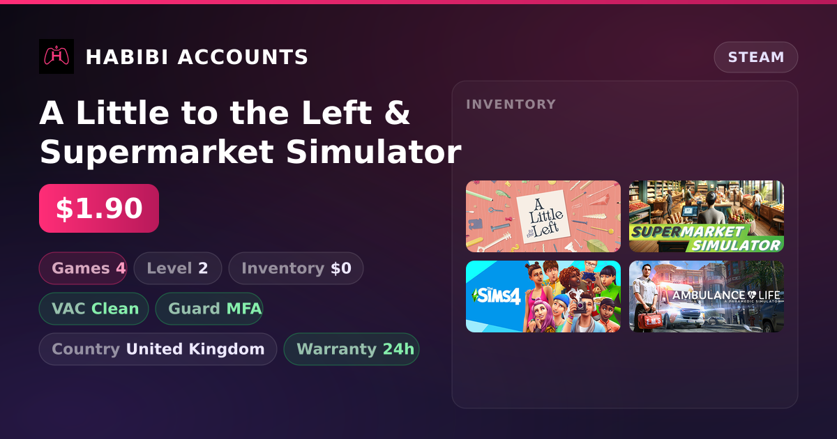 A Little to the Left & Supermarket Simulator