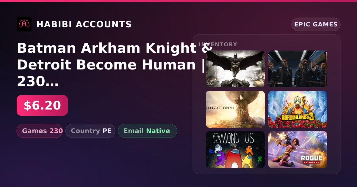 Batman Arkham Knight & Detroit Become Human | 230 Games
