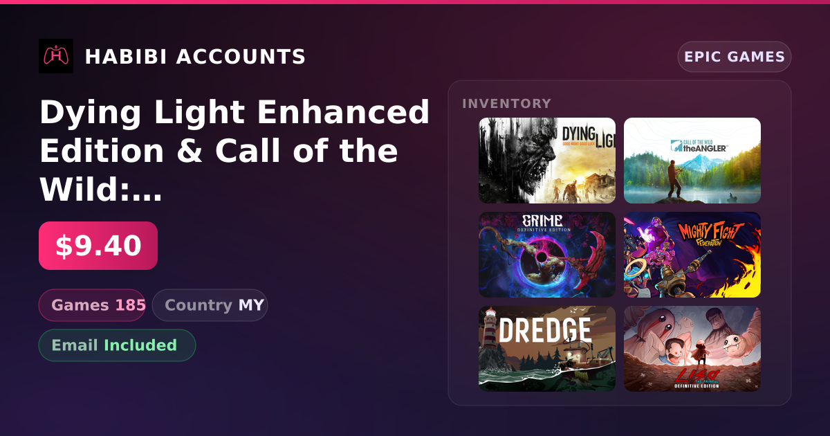 Dying Light Enhanced Edition & Call of the Wild: The Angler | 185 Games