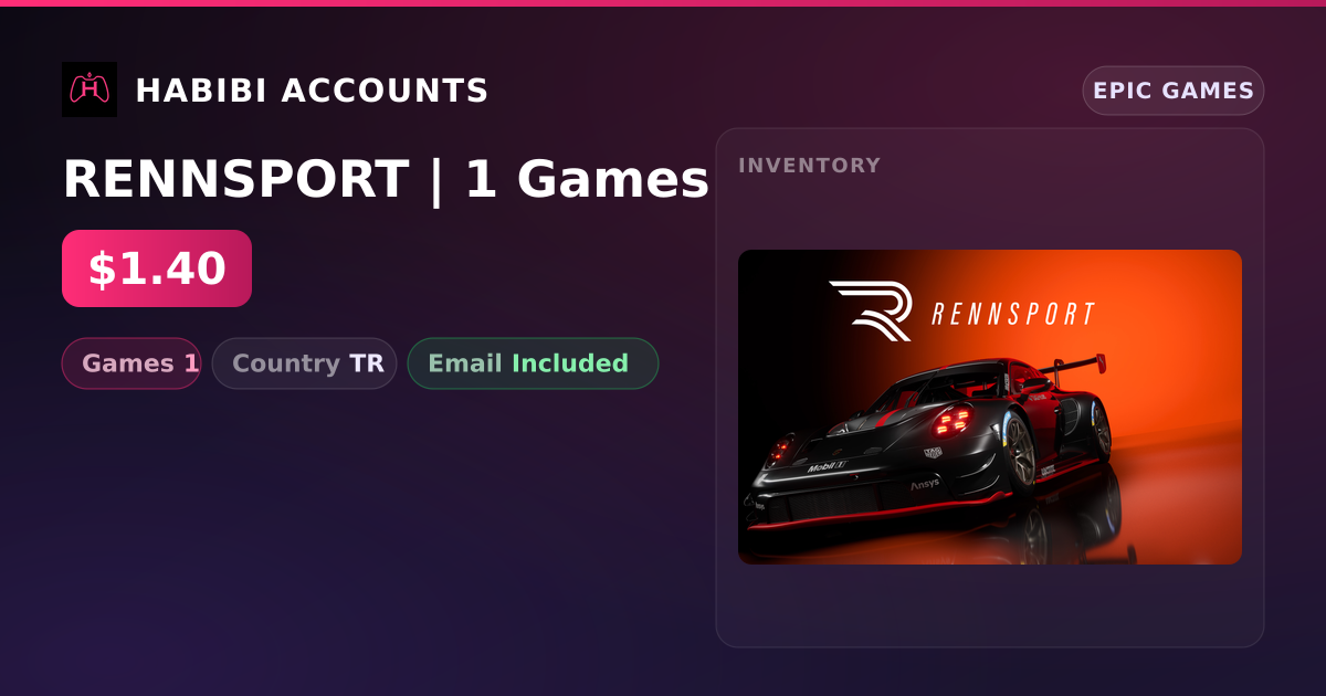 RENNSPORT | 1 Games — HabibiAccounts