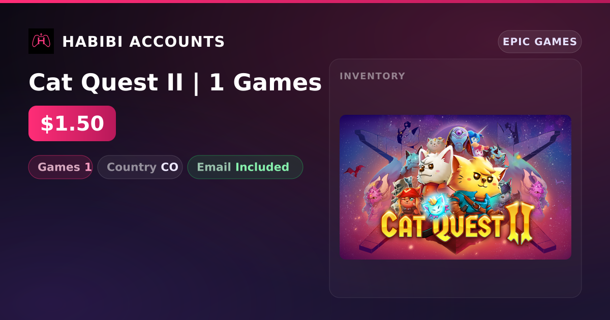 Cat Quest II | 1 Games — HabibiAccounts