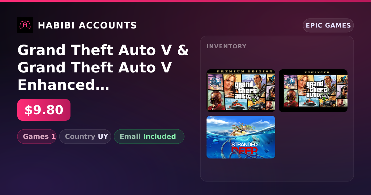 Grand Theft Auto V & Grand Theft Auto V Enhanced | 1 Games