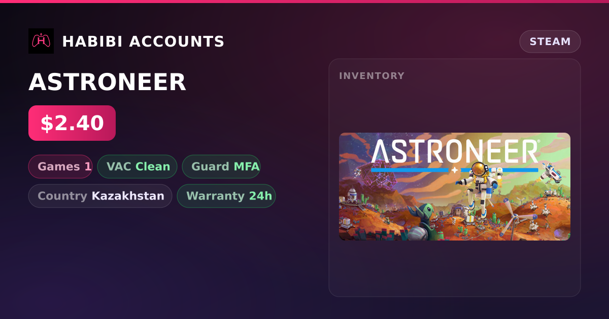 ASTRONEER — HabibiAccounts