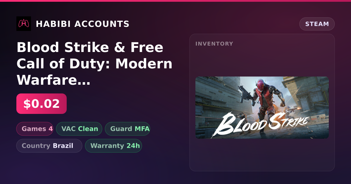 Blood Strike & Free Call of Duty: Modern Warfare III — HabibiAccounts