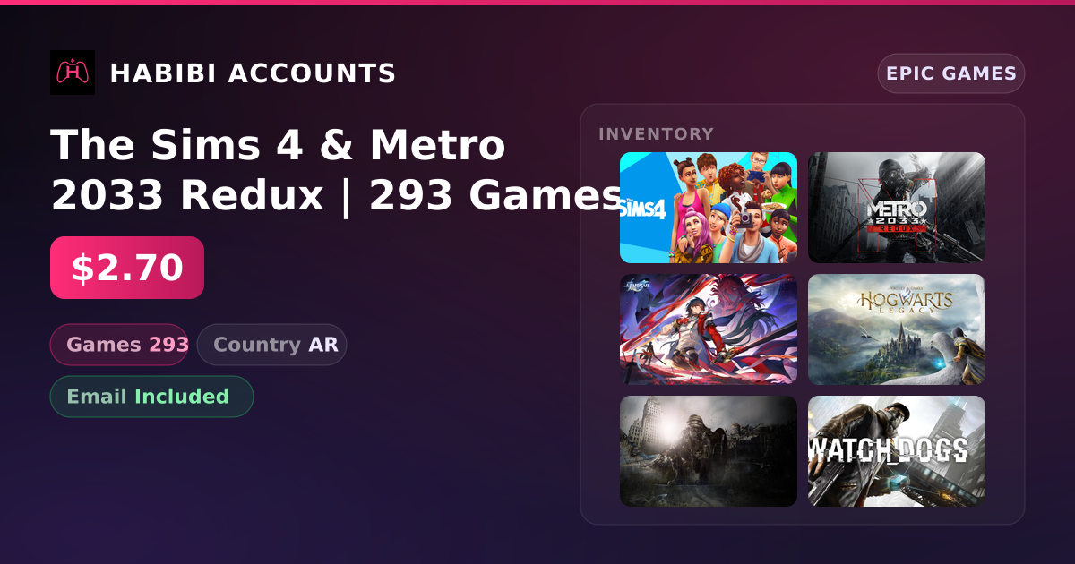 The Sims 4 & Metro 2033 Redux | 293 Games