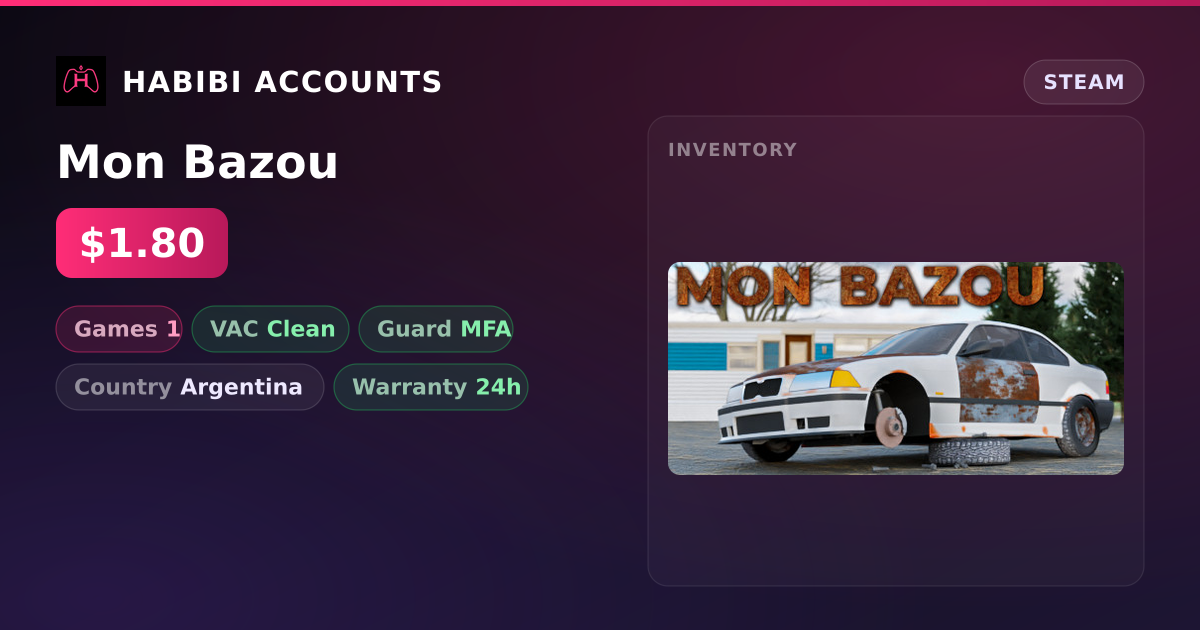 Mon Bazou — HabibiAccounts