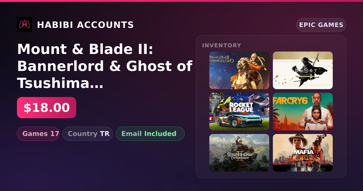 Mount & Blade II: Bannerlord & Ghost of Tsushima DIRECTOR'S CUT | 17 Games
