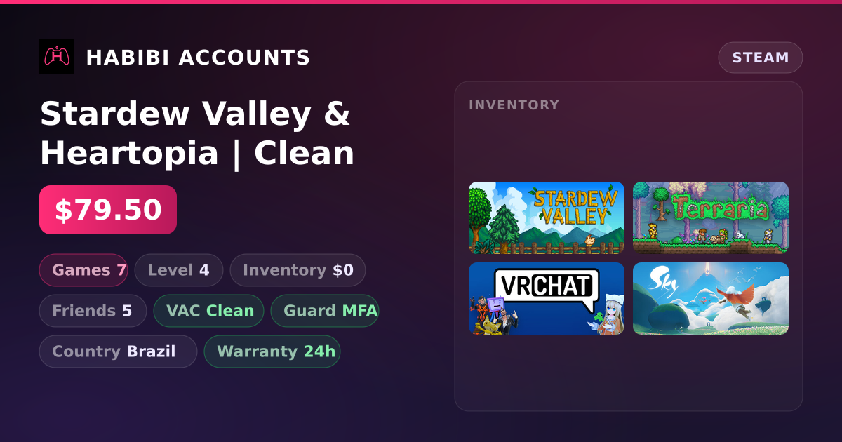 Stardew Valley & Heartopia | Clean