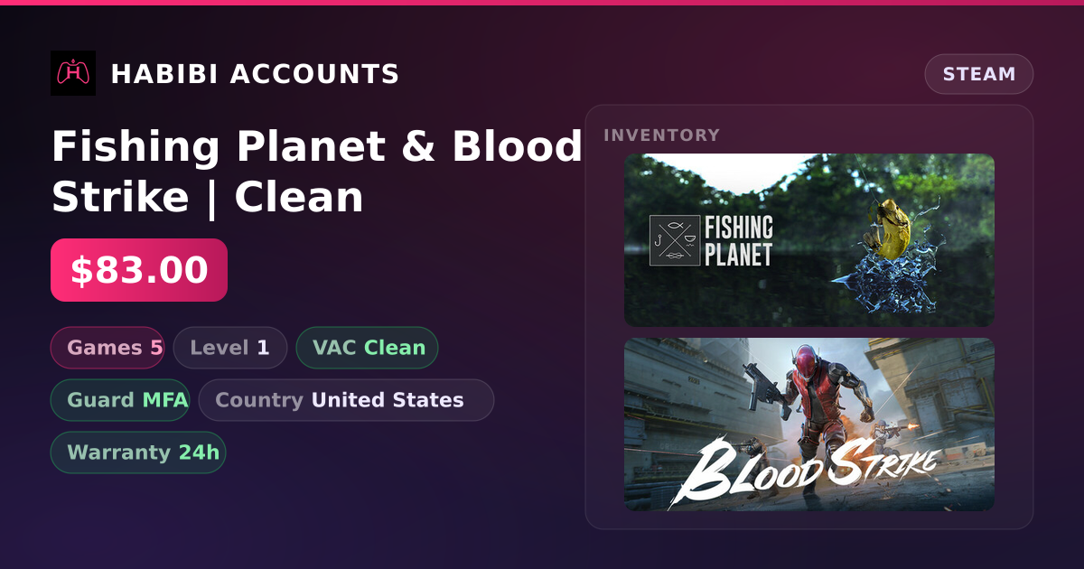 Fishing Planet & Blood Strike | Clean