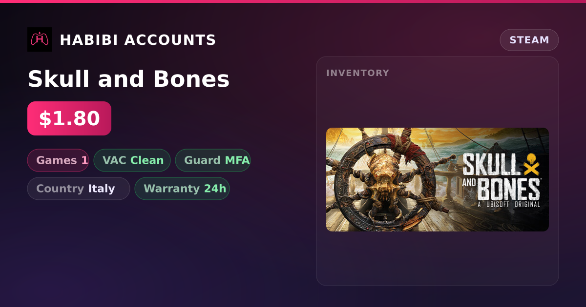 Skull and Bones — HabibiAccounts