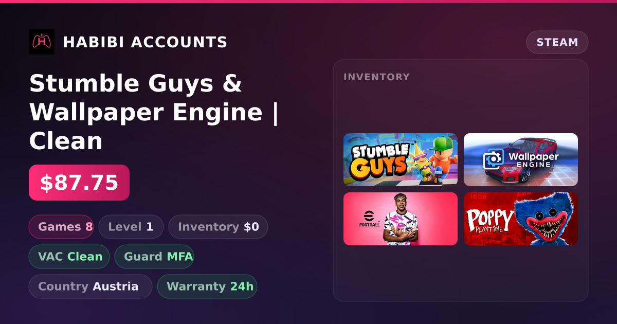 Stumble Guys & Wallpaper Engine | Clean