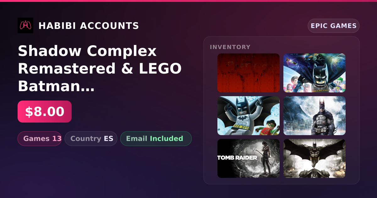 Shadow Complex Remastered & LEGO Batman 3 Beyond Gotham | 13 Games
