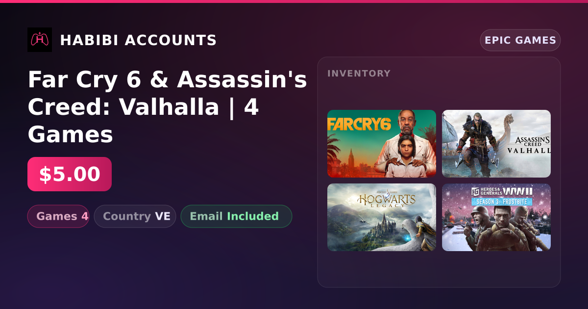 Far Cry 6 & Assassin's Creed: Valhalla | 4 Games