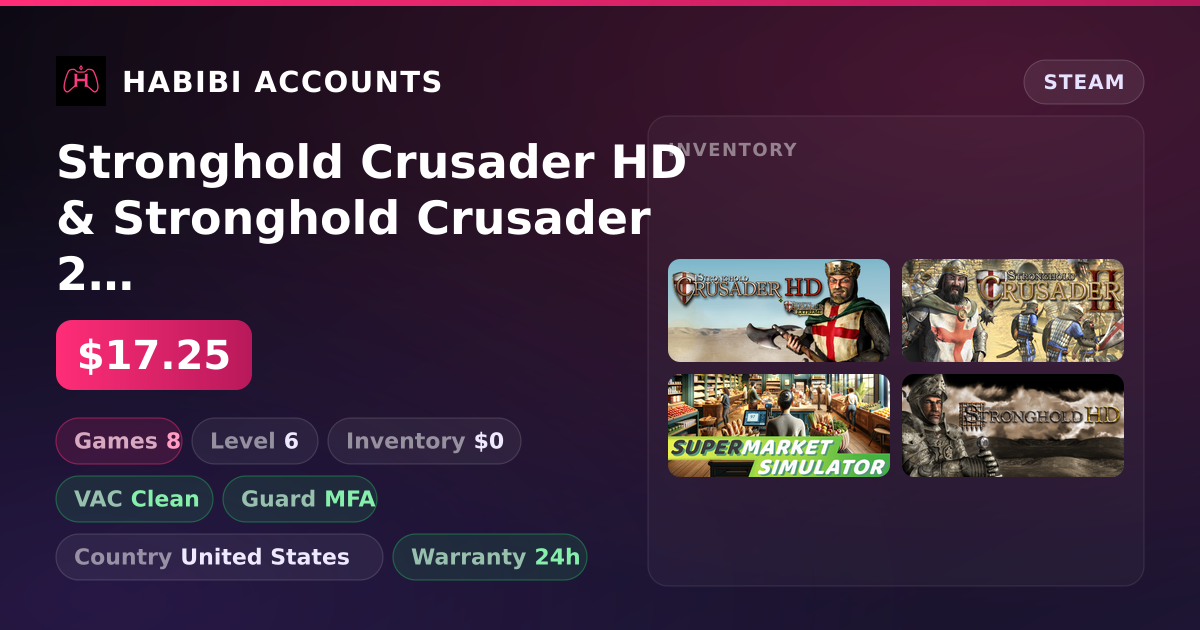Stronghold Crusader HD & Stronghold Crusader 2 | Clean