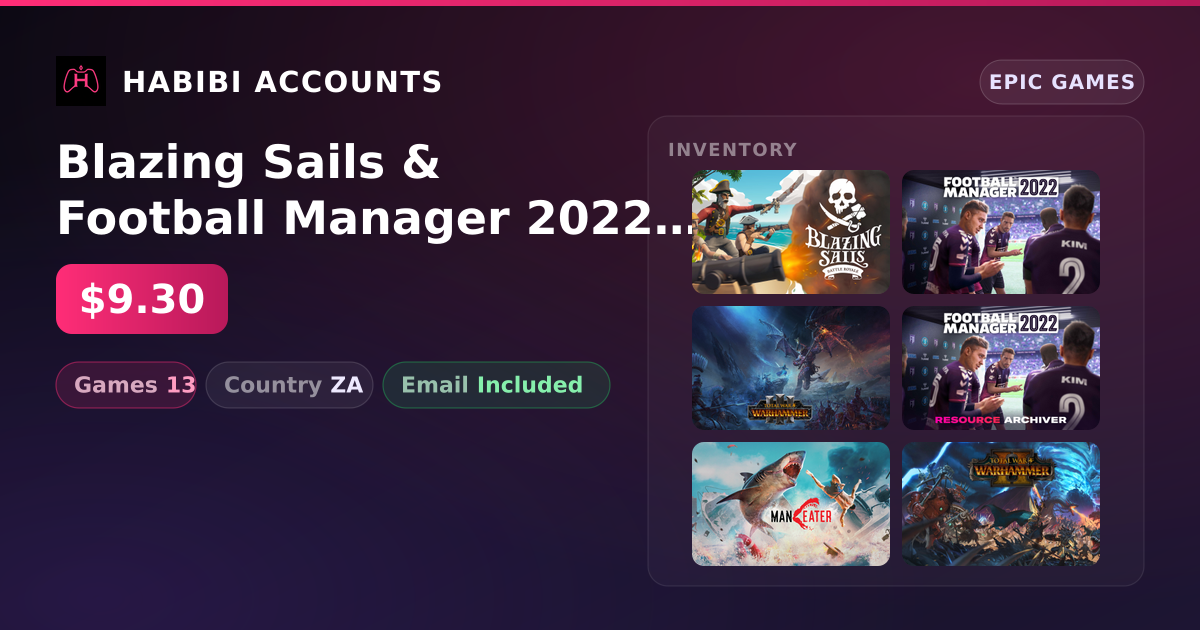 Blazing Sails & Football Manager 2022 | 13 Games