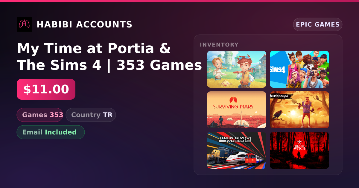 My Time at Portia & The Sims 4 | 353 Games