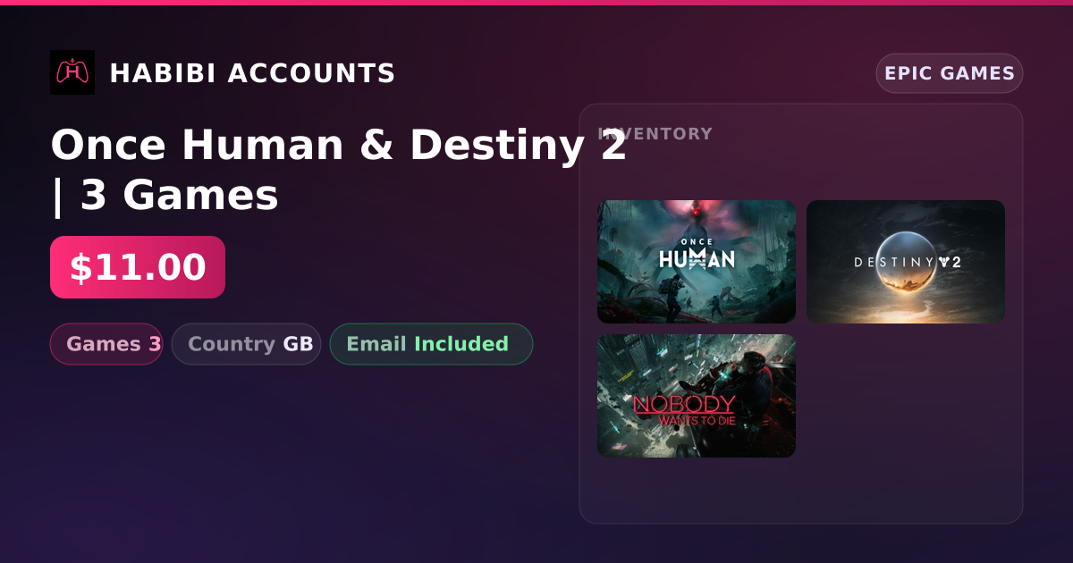 Once Human & Destiny 2 | 3 Games