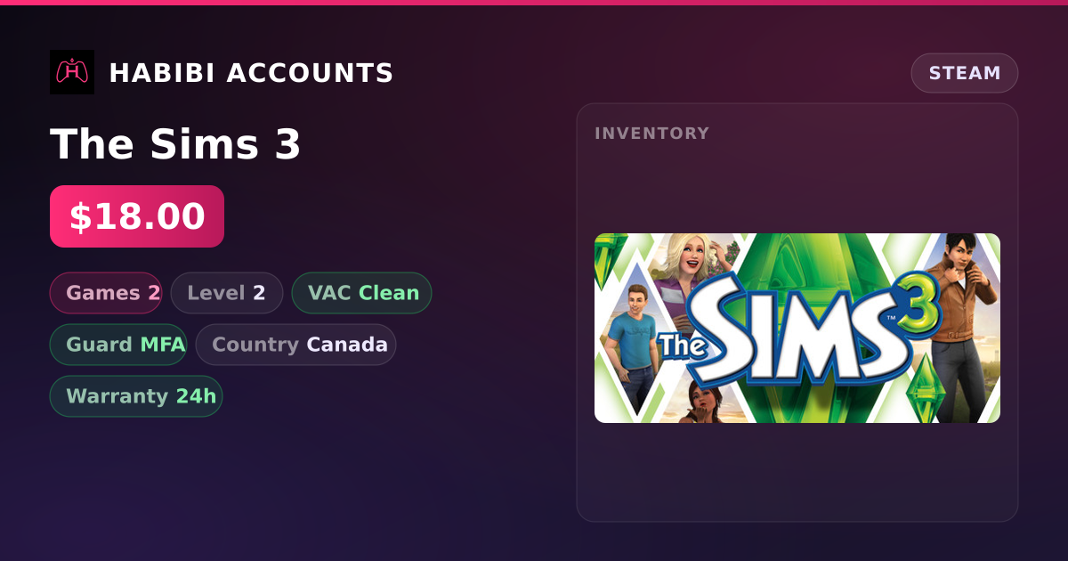 The Sims 3 — HabibiAccounts