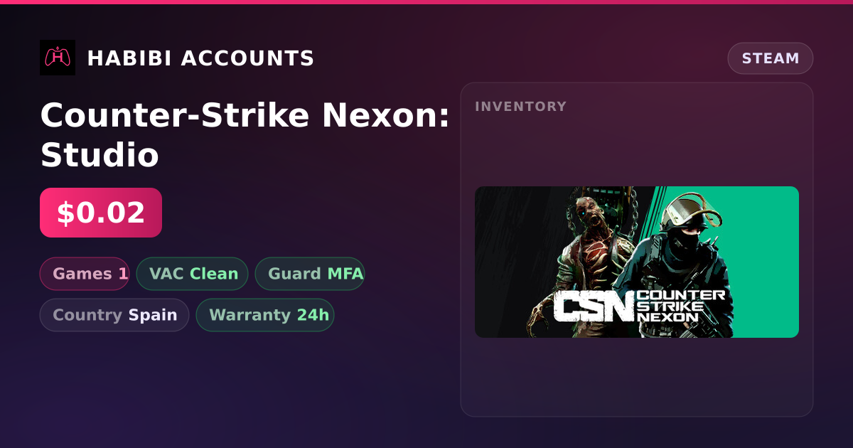 Counter-Strike Nexon: Studio — HabibiAccounts
