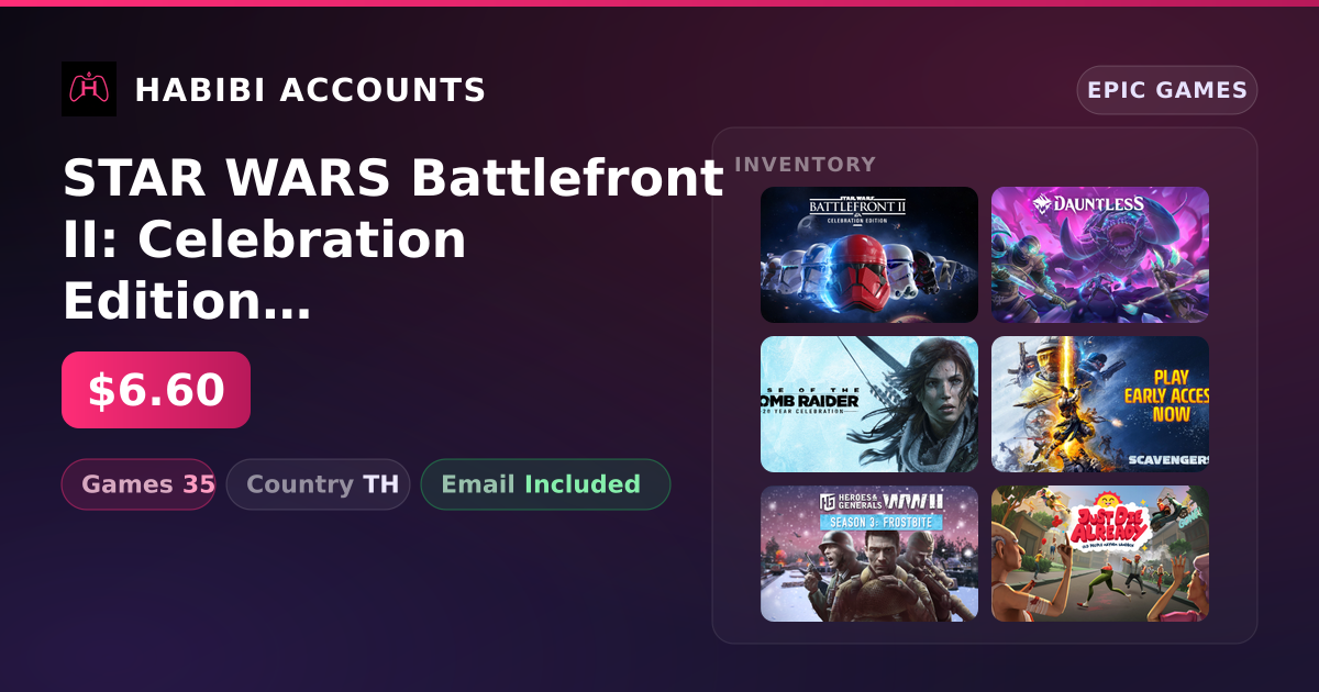 STAR WARS Battlefront II: Celebration Edition & Dauntless | 35 Games