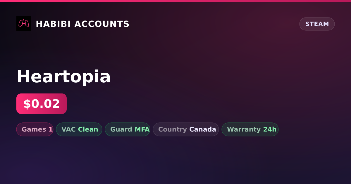 Heartopia — HabibiAccounts