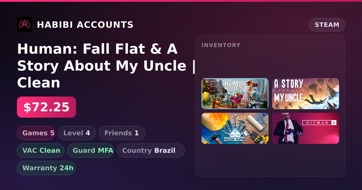 Human: Fall Flat & A Story About My Uncle | Clean — HabibiAccounts