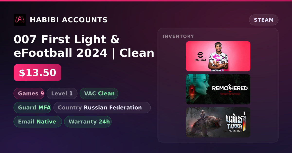 007 First Light & eFootball 2024 | Clean