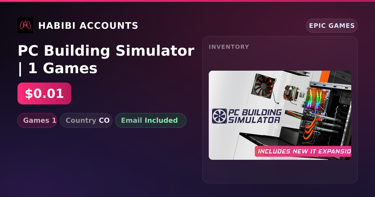 PC Building Simulator | 1 Games — HabibiAccounts