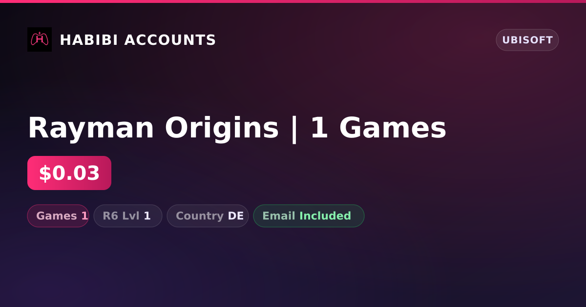 Rayman Origins | 1 Games — HabibiAccounts