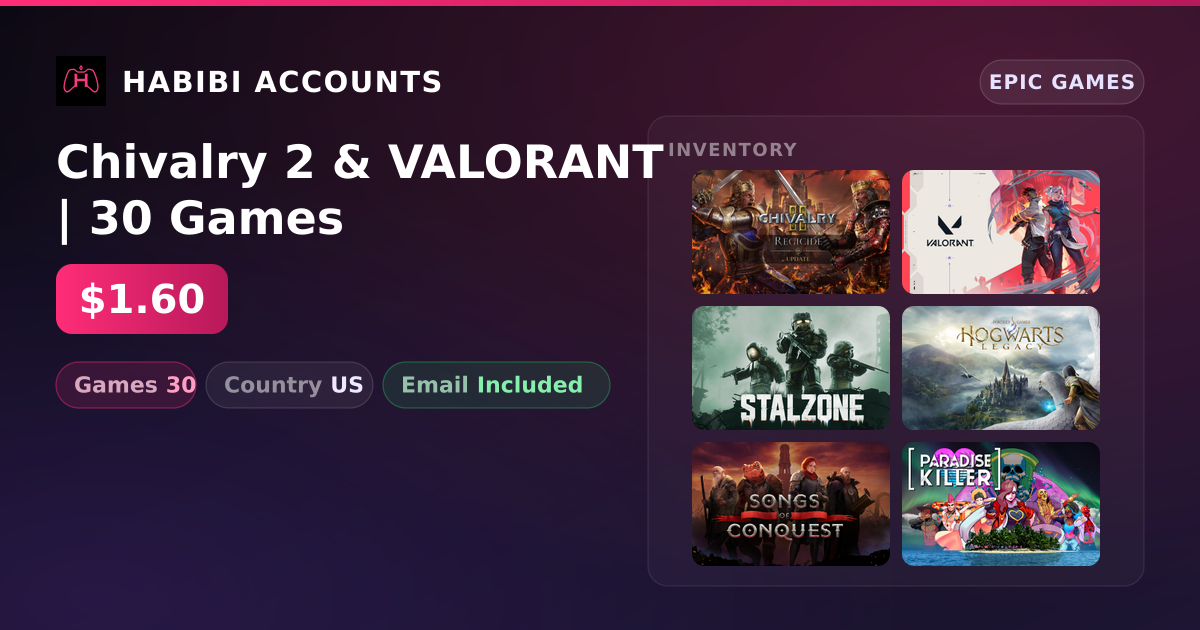 Chivalry 2 & VALORANT | 30 Games
