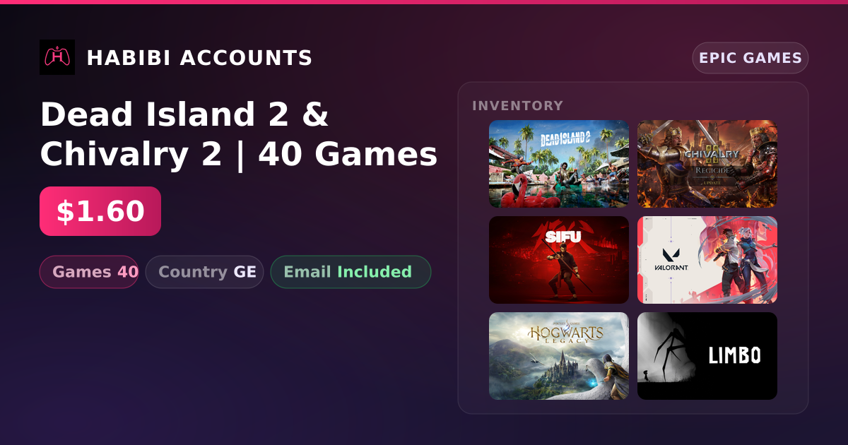 Dead Island 2 & Chivalry 2 | 40 Games