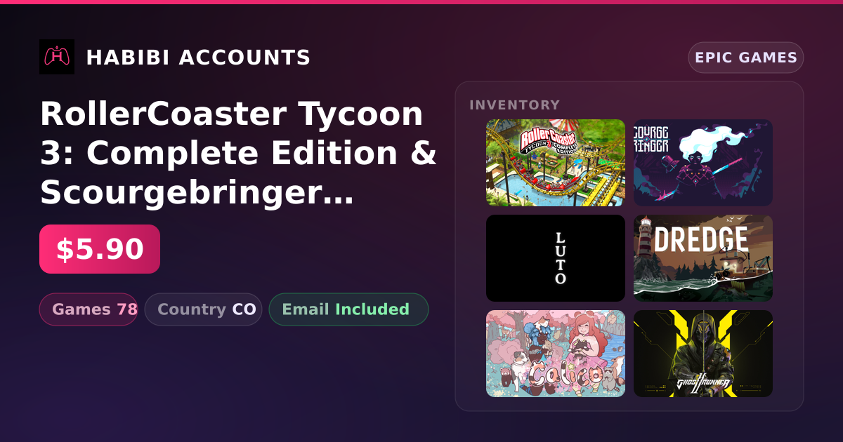 RollerCoaster Tycoon 3: Complete Edition & Scourgebringer | 78 Games