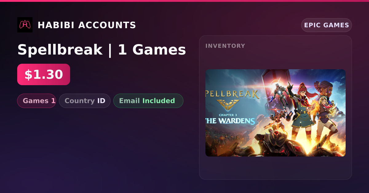 Spellbreak | 1 Games — HabibiAccounts