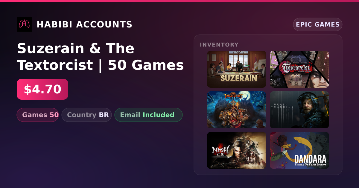 Suzerain & The Textorcist | 50 Games