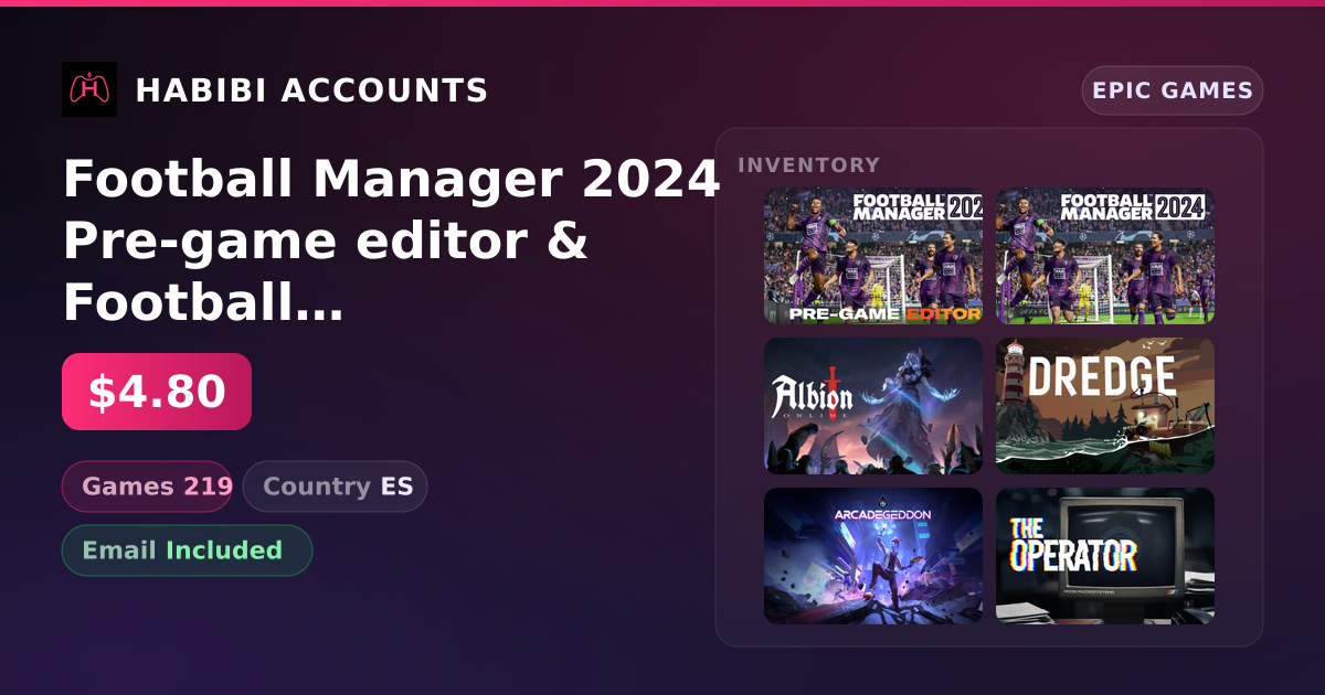 Football Manager 2024 Pre-game editor & Football Manager 2024 | 219 Games