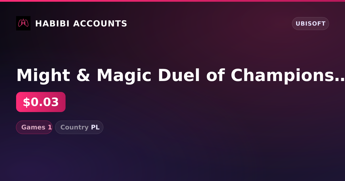 Might & Magic Duel of Champions | 1 Games — HabibiAccounts