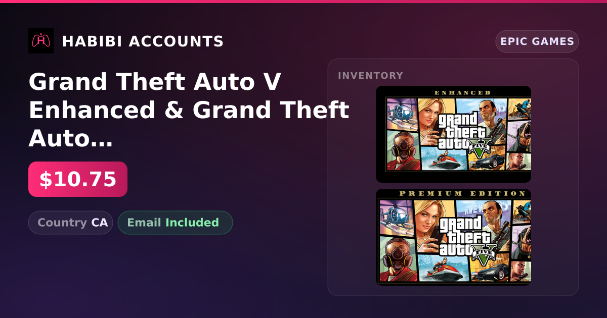 Grand Theft Auto V Enhanced & Grand Theft Auto V | 2 Games