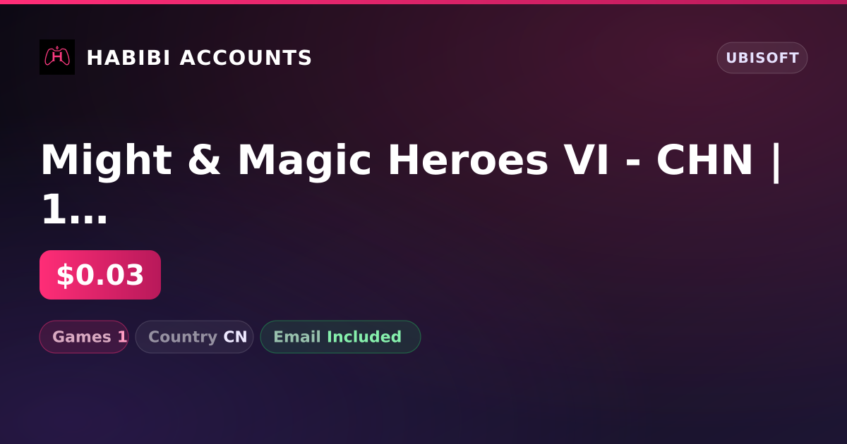 Might & Magic Heroes VI - CHN | 1 Games — HabibiAccounts