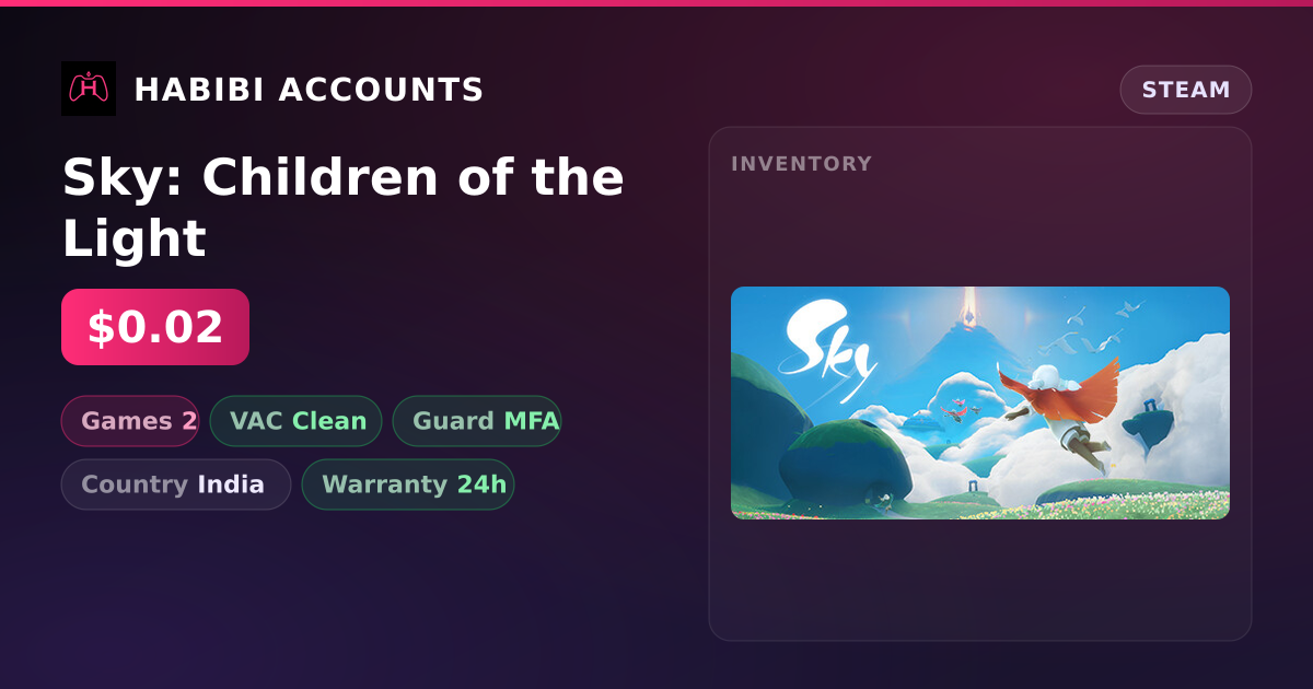 Sky: Children of the Light — HabibiAccounts