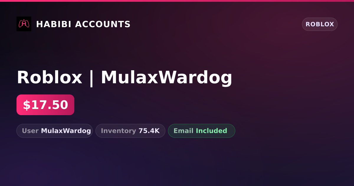 Roblox | MulaxWardog