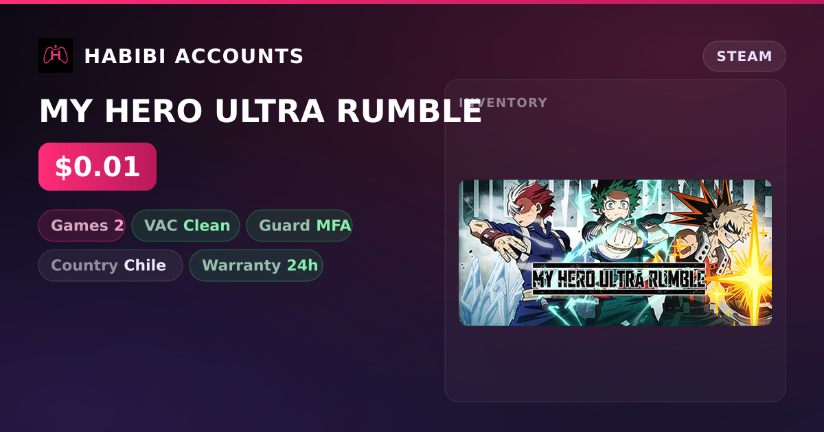 MY HERO ULTRA RUMBLE — HabibiAccounts