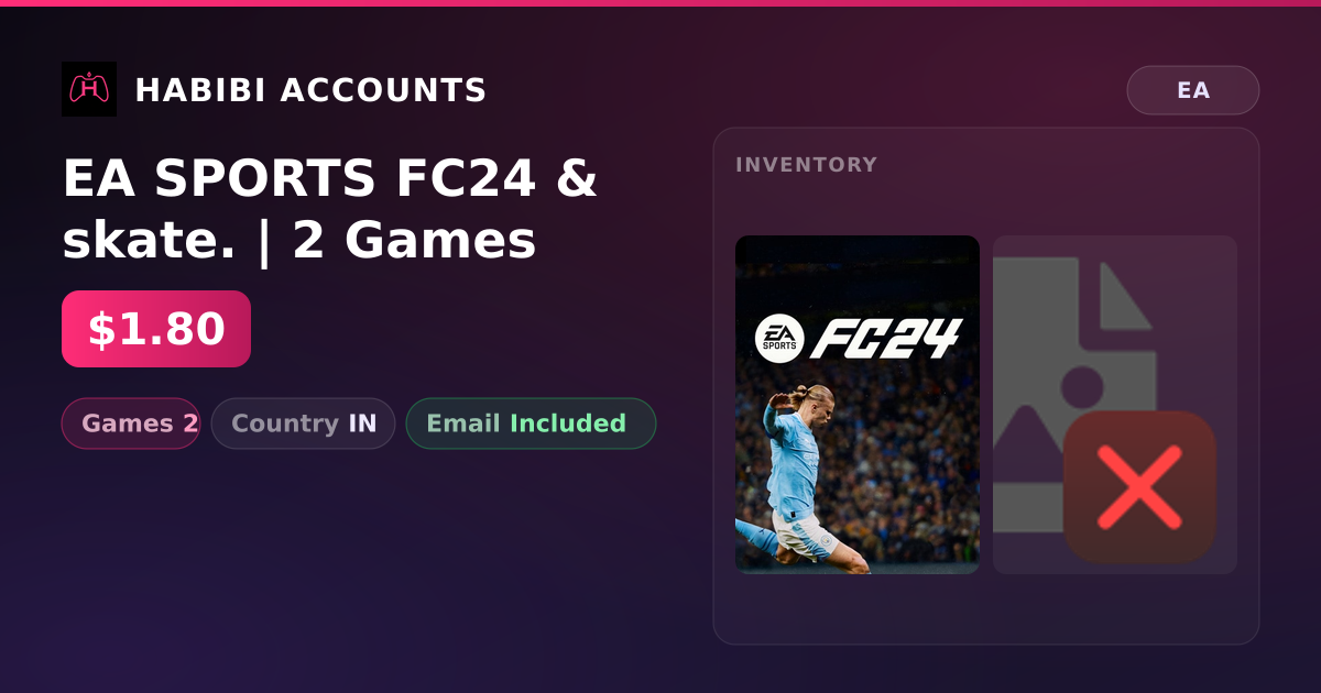 EA SPORTS FC24 & skate. | 2 Games — HabibiAccounts