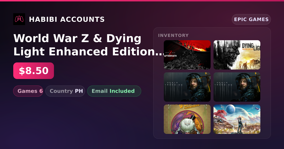 World War Z & Dying Light Enhanced Edition | 6 Games