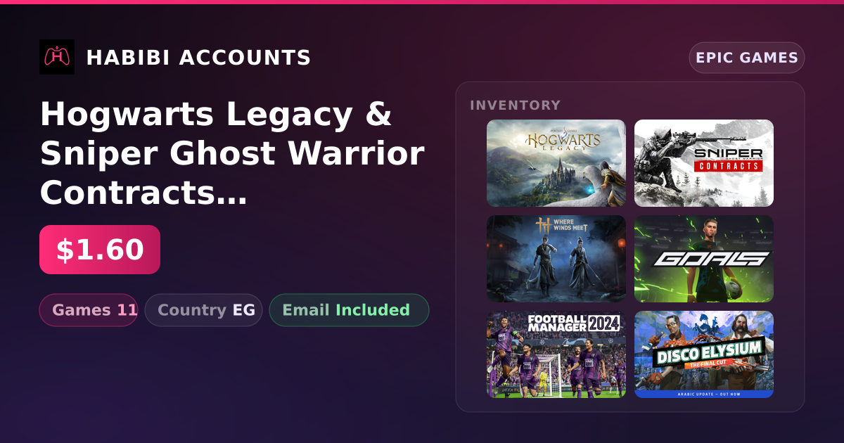 Hogwarts Legacy & Sniper Ghost Warrior Contracts | 11 Games