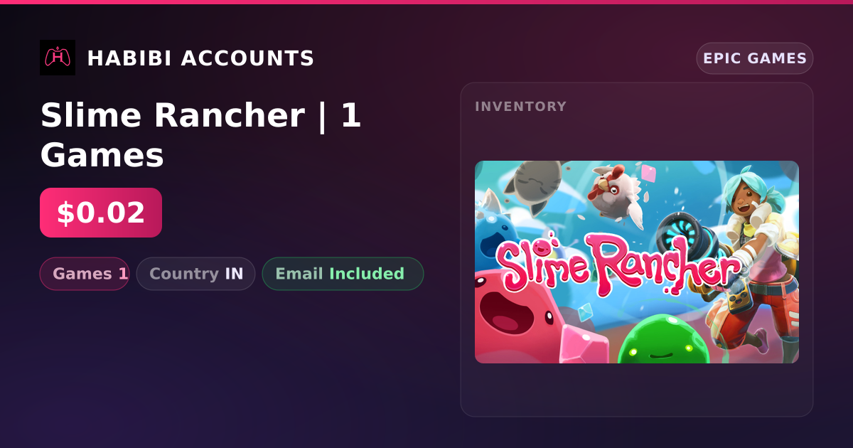 Slime Rancher | 1 Games — HabibiAccounts