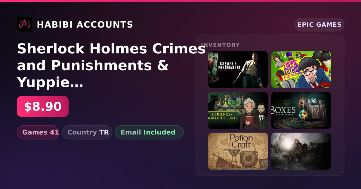 Sherlock Holmes Crimes and Punishments & Yuppie Psycho: Executive Edition | 41 Games