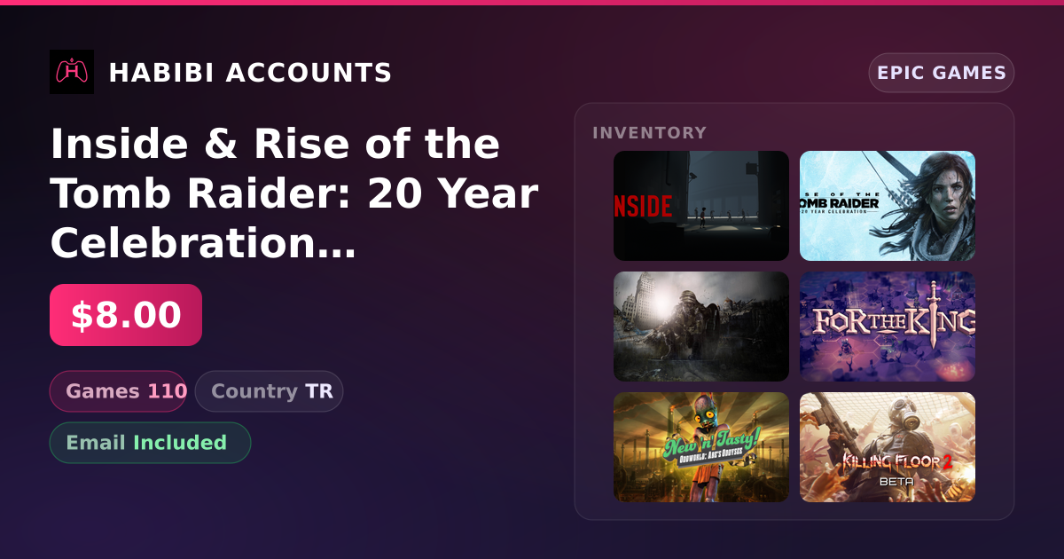 Inside & Rise of the Tomb Raider: 20 Year Celebration | 110 Games